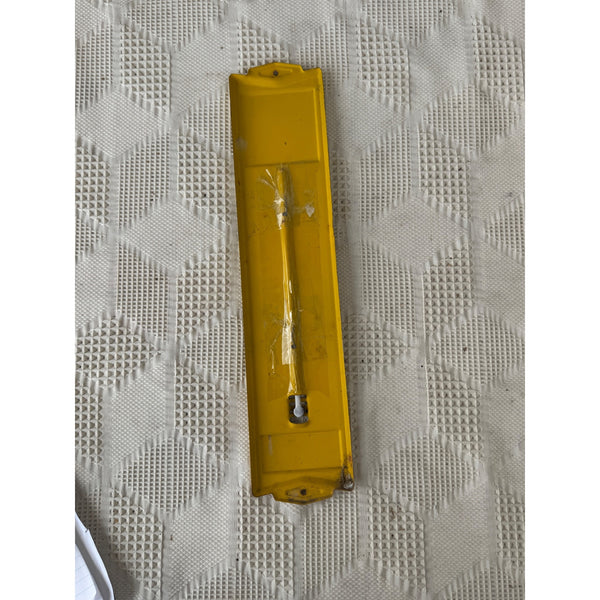 Vintage John Deere Yellow Metal Thermometer Nothing Runs Like a Deere Wall Mount