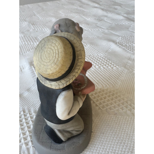 One Of Lifes Sweetest Moments Figurine By Enesco 1998 Boy Giving Girl Chocolates