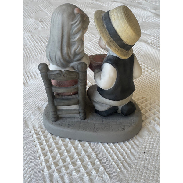 One Of Lifes Sweetest Moments Figurine By Enesco 1998 Boy Giving Girl Chocolates
