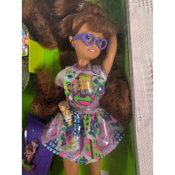 Polly Pocket Whitney Doll w Mini Playground Backpack 1994 Mattel 12983 NIB