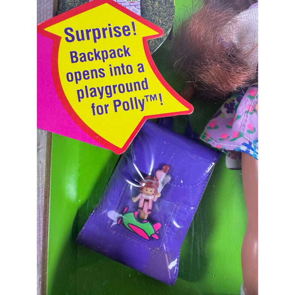 Polly Pocket Whitney Doll w Mini Playground Backpack 1994 Mattel 12983 NIB