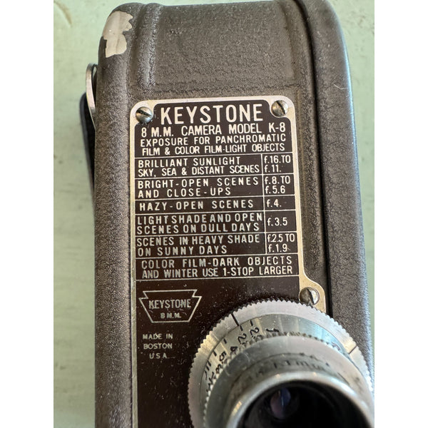 Keystone K 8 8mm Vintage Movie Camera w Original Box and Manual