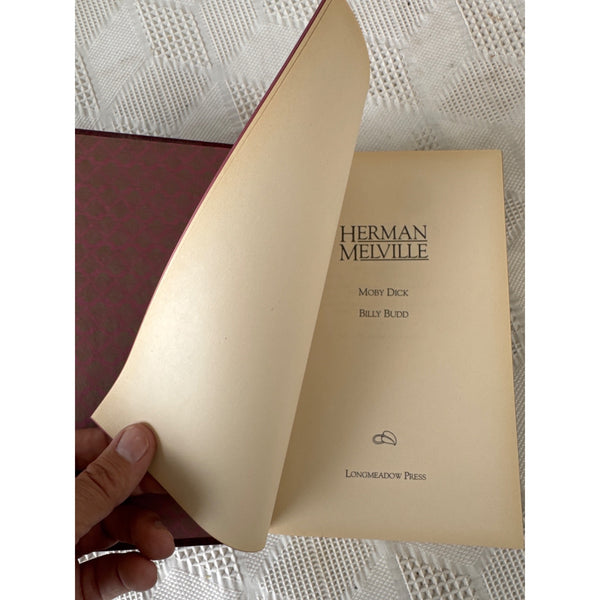 Herman Melville Moby Dick and Billy Budd Hardcover Leatherette Bound 1984