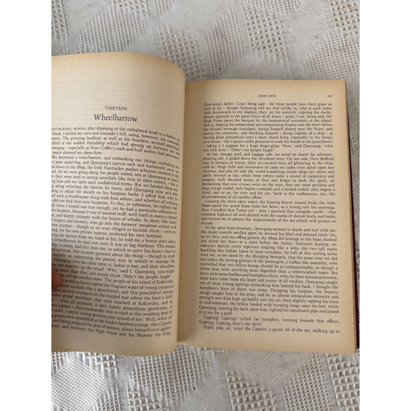 Herman Melville Moby Dick and Billy Budd Hardcover Leatherette Bound 1984