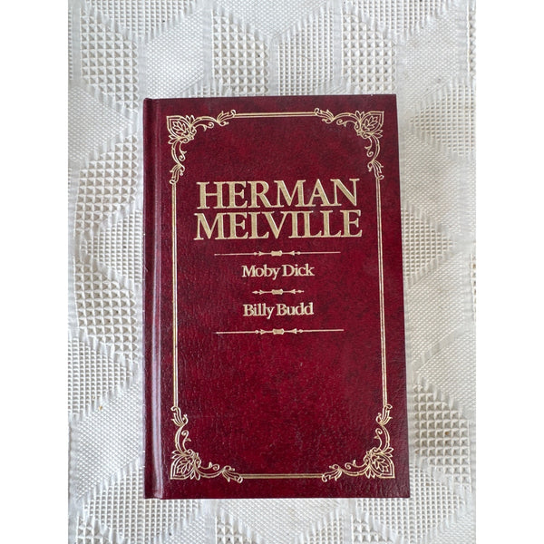 Herman Melville Moby Dick and Billy Budd Hardcover Leatherette Bound 1984