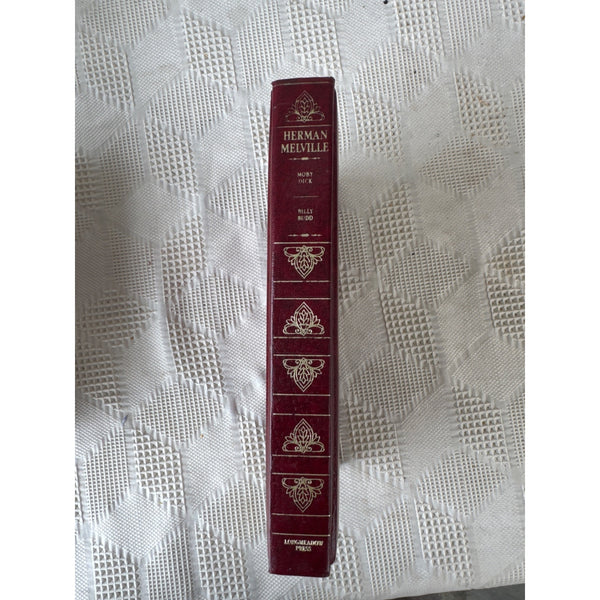 Herman Melville Moby Dick and Billy Budd Hardcover Leatherette Bound 1984