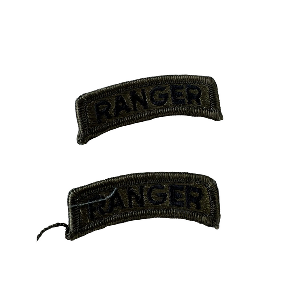 Vintage Subdued Green Ranger Patch Tabs Set Of 2 Military OCP Patches