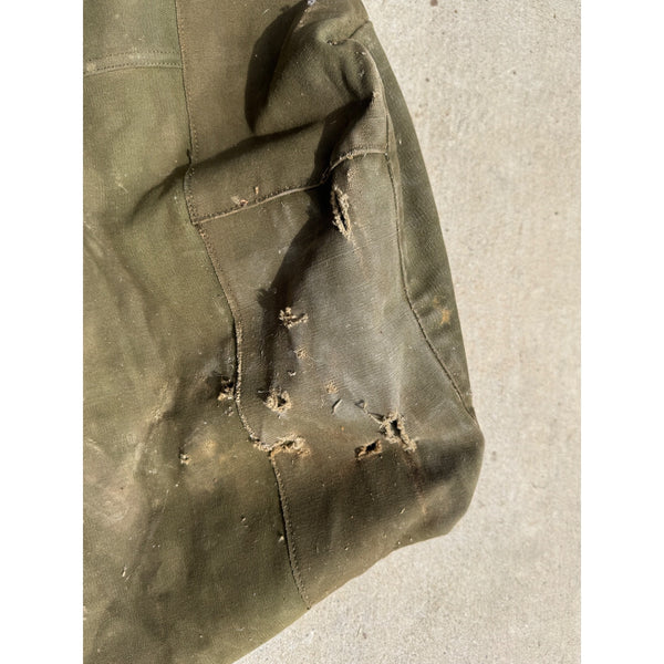 Vintage Military Olive Canvas Rucksack Duffel Bag DSA Defense Supply Agency