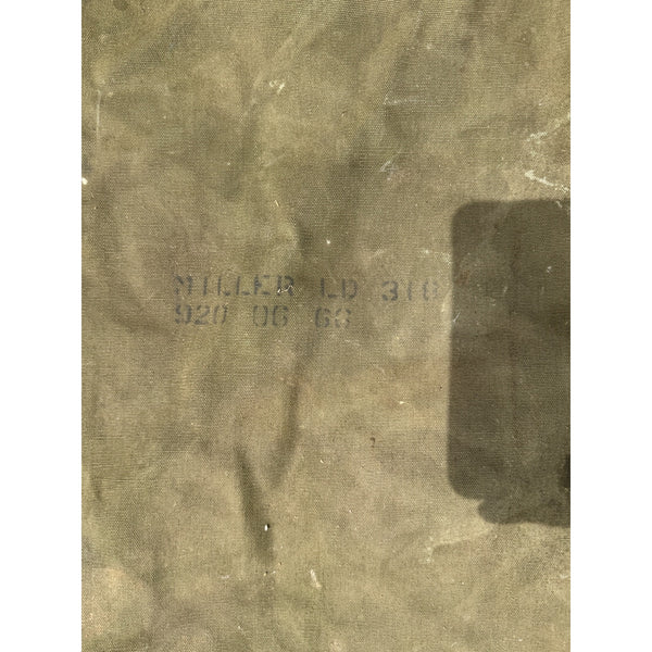 Vintage Military Olive Canvas Rucksack Duffel Bag DSA Defense Supply Agency