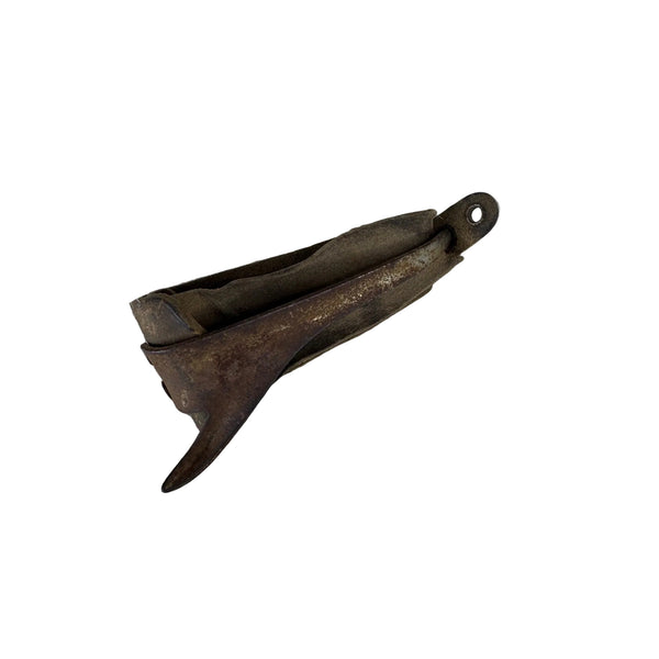 Antique Leather and Metal Corn Husker Shucker With Rustic Patina