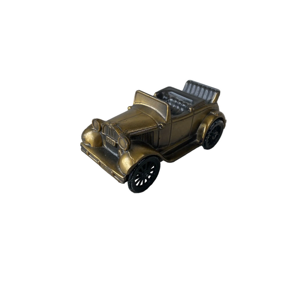 Vintage 1974 Banthrico Brass Tone Car Bank Model 1929 Convertible Collectible 