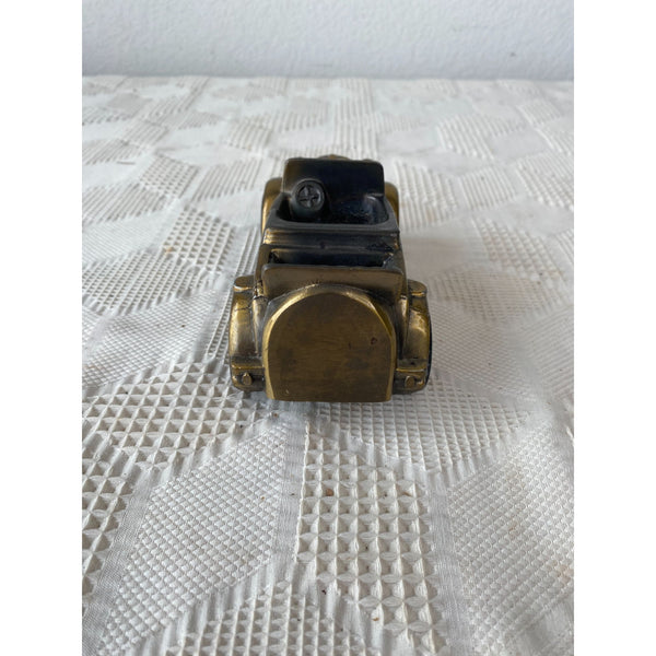 Vintage 1974 Banthrico Brass Tone Car Bank Model 1929 Convertible Collectible