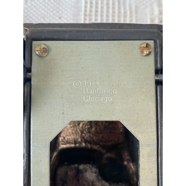 Vintage 1974 Banthrico Brass Tone Car Bank Model 1929 Convertible Collectible