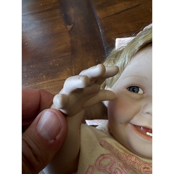Cute as a Button Porcelain Baby Doll by Ashton Drake