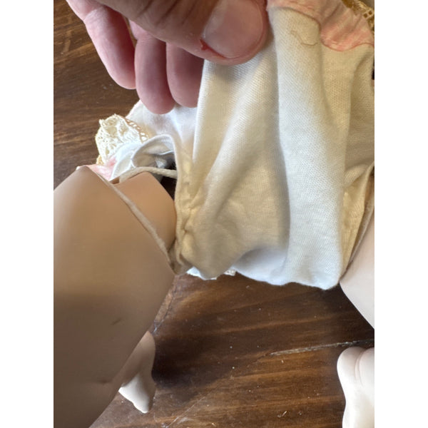 Cute as a Button Porcelain Baby Doll by Ashton Drake