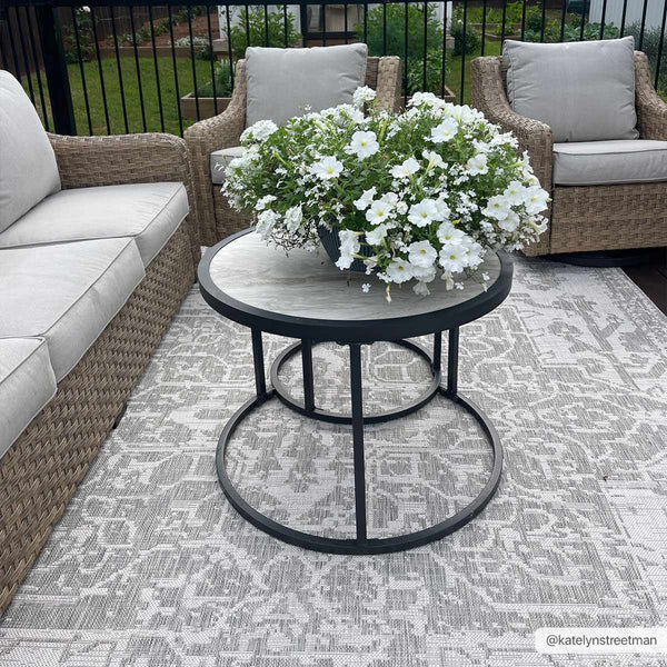 Beige Kilmacolm Outdoor Rug outside decor