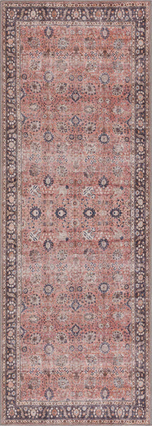 Ganyangan Red Washable Rug runner