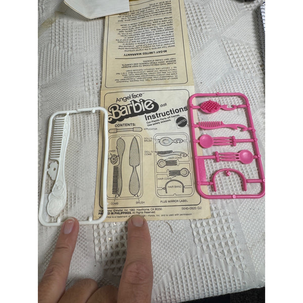 Angel Face Barbie Doll 1982 Mattel No 5640 w Makeup Accessories Boxed Vintage