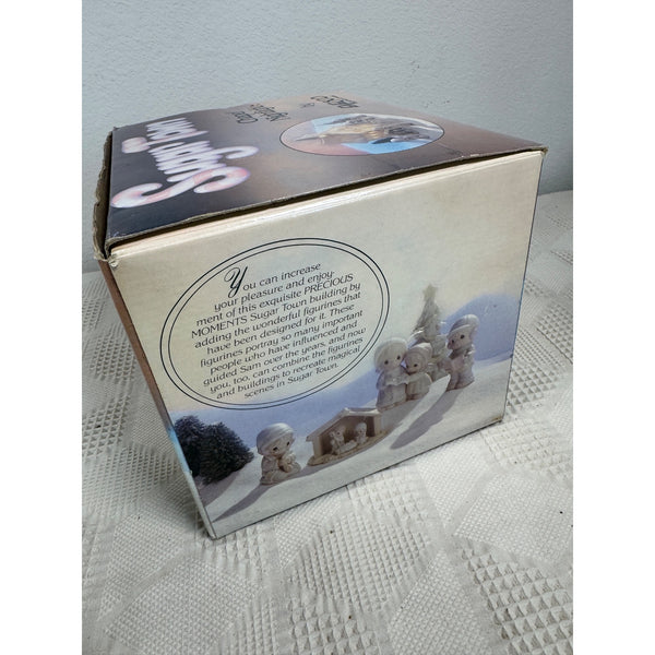 Enesco Precious Moments Sugar Town Lighted Chapel Figurine With Box Vintage 1992