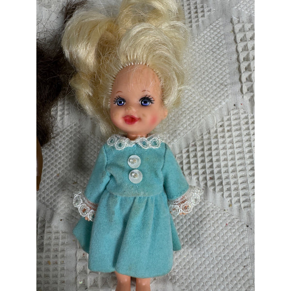 Set of 3 Vintage 1990s Kelly and Friends Bedtime Baby Dolls Bottle Mouth Barbie