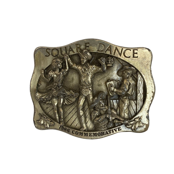 Vintage 1986 Arroyo Grande Square Dance Limited Edition Belt Buckle Made In USA 