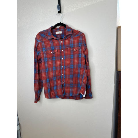 Lucky Brand Mens Rust Flannel