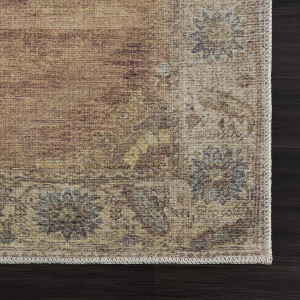 Powhatan Washable Thin Rug corner detail