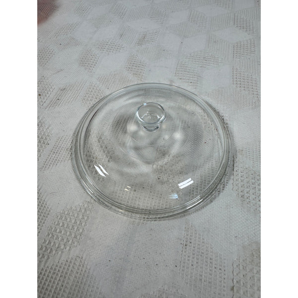Pyrex Clear Glass Replacement Lid w Handle Model 623C Vintage Replacement Lid