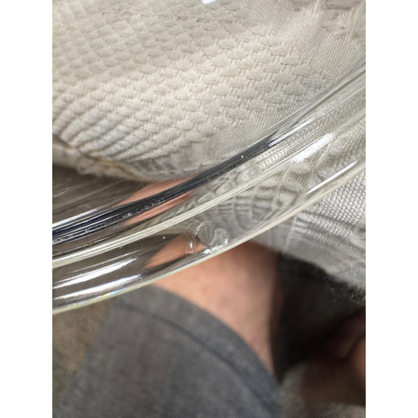 Pyrex Clear Glass Replacement Lid w Handle Model 623C Vintage Replacement Lid