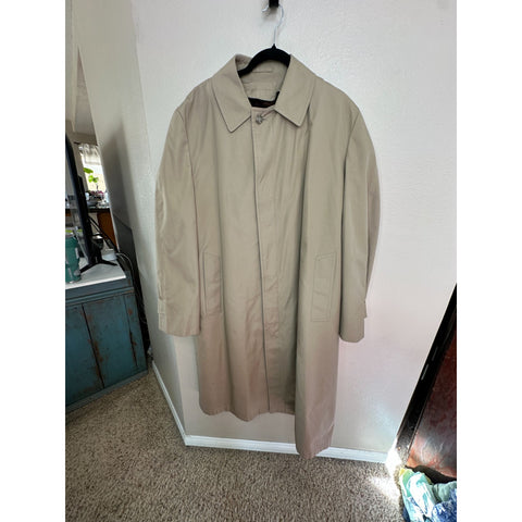 Vintage London Fog Mens Tan Trench Coat
