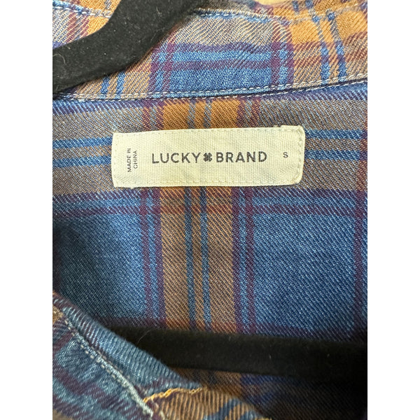 Lucky Brand Mens Blue Flannel