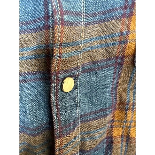 Lucky Brand Mens Blue Flannel