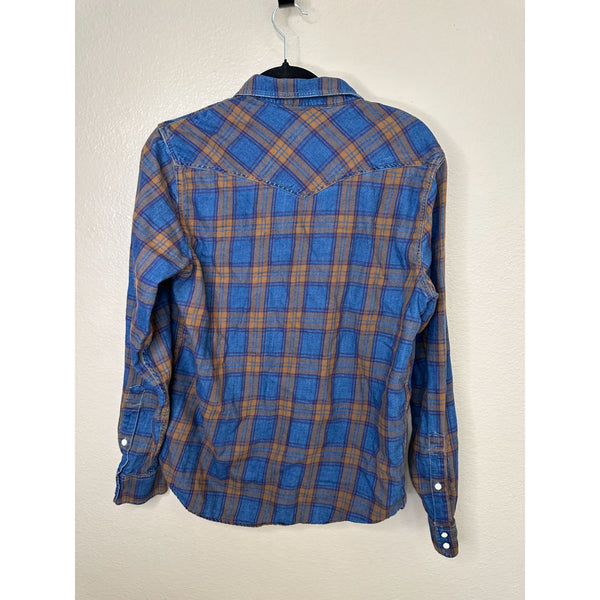 Lucky Brand Mens Blue Flannel