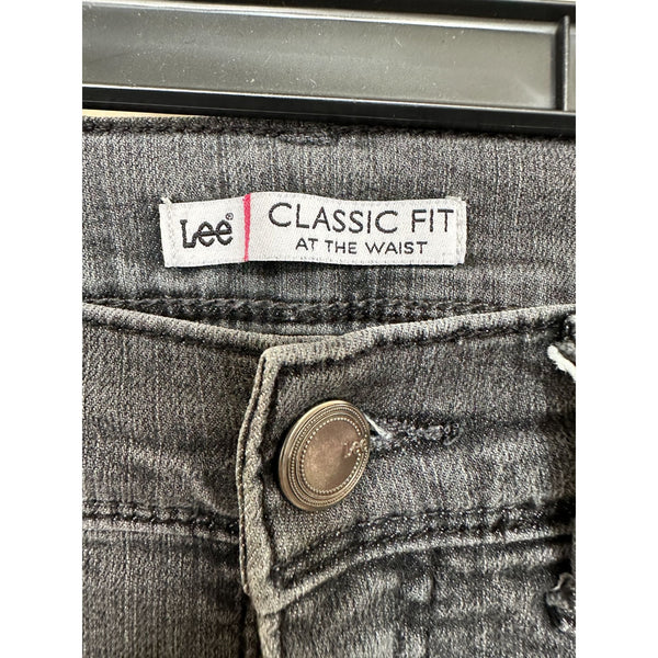 Lee Womens Classic Fit At The Waist Gray Jeans