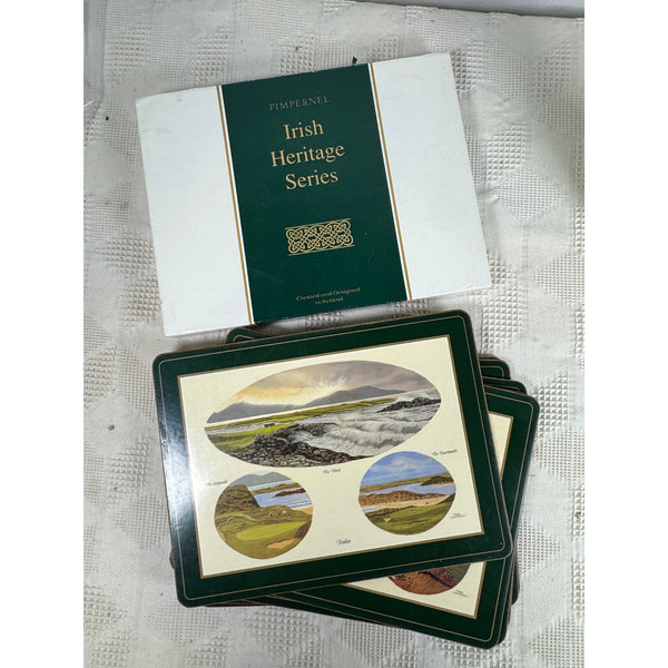 Pimpernel Irish Heritage Series Golf Greats Place Mats Set Of 6 Heat Resistant