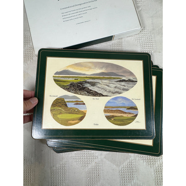 Pimpernel Irish Heritage Series Golf Greats Place Mats Set Of 6 Heat Resistant