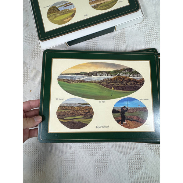 Pimpernel Irish Heritage Series Golf Greats Place Mats Set Of 6 Heat Resistant
