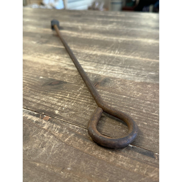 Antique Branding Iron with 3 Logo for Horn Branding