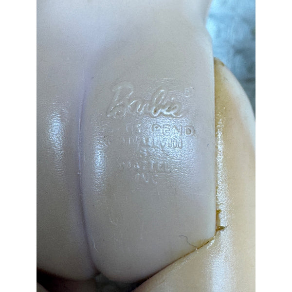 Original Barbie MCMLVIII Blonde Bubble Cut Hair Vintage Mattel 1960 Doll Japan