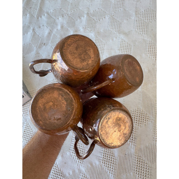 Set Of 4 Copper Tone Moscow Mule Mugs Made of Stainless Steel
