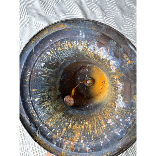 Vintage Brass Ship Bell Stamped S.S. Hawaii 1898 w Wall Mount Reproduction c1950