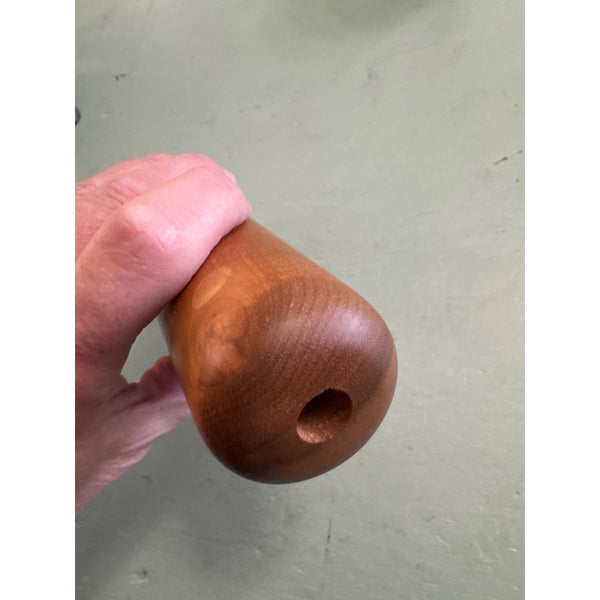 Handmade Wooden Kaleidoscope w Natural Wood Finish Smooth Cylindrical Body