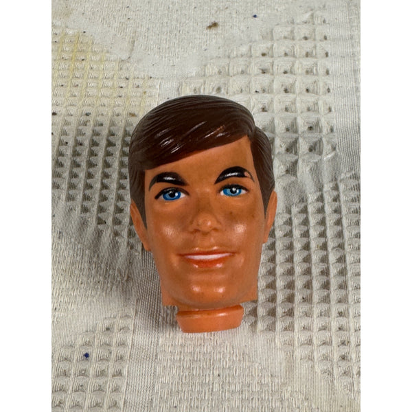 Ken Doll Replacement Head Brown Hair Blue Eyes Vintage 1968 Barbies Boyfriend