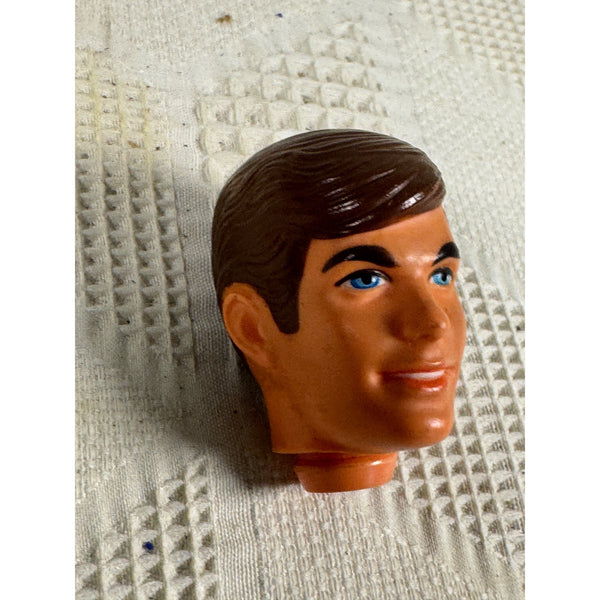 Ken Doll Replacement Head Brown Hair Blue Eyes Vintage 1968 Barbies Boyfriend