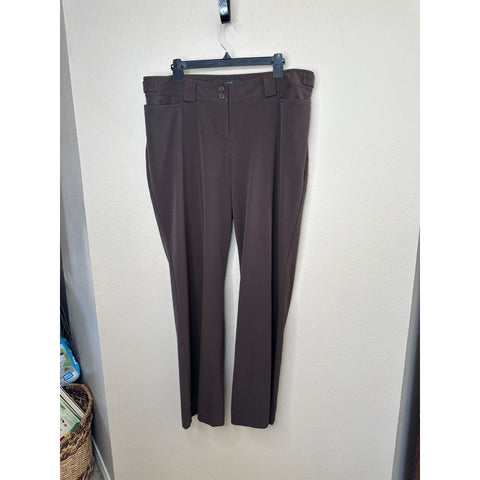 Lane Bryant Womens Brown Dress Pants
