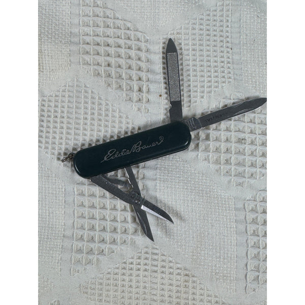 Eddie Bauer Wenger Swiss Army Multi Tool Pocket Knife Green Stainless Steel Mini