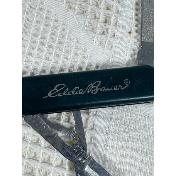 Eddie Bauer Wenger Swiss Army Multi Tool Pocket Knife Green Stainless Steel Mini