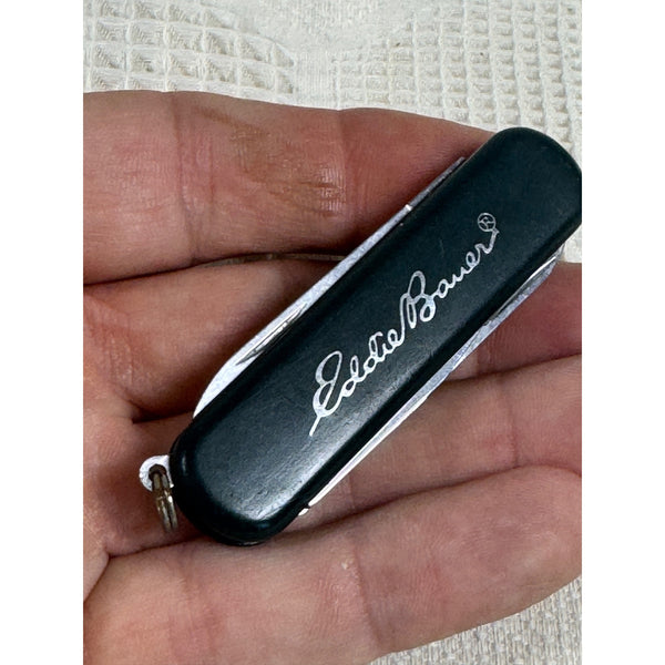 Eddie Bauer Wenger Swiss Army Multi Tool Pocket Knife Green Stainless Steel Mini