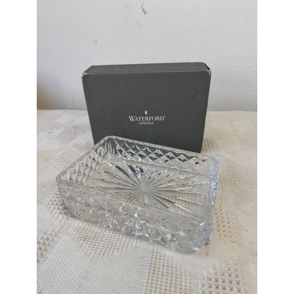 Waterford Westover Crystal Notepad Holder with Box  Made In Desk Decor Germany