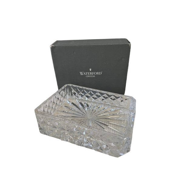 Waterford Westover Crystal Notepad Holder with Box  Made In Desk Decor Germany